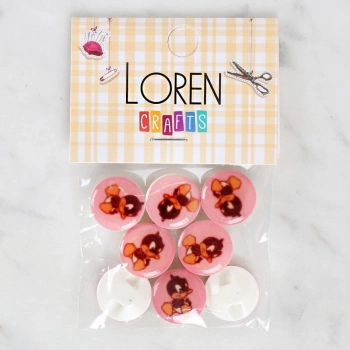 ÇOK SATAN Loren Crafts 8li Ördek Düğme - 1208