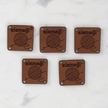 ÇOK SATAN Loren Crafts Elemeği Deri Arma 5 Adet  - 1585