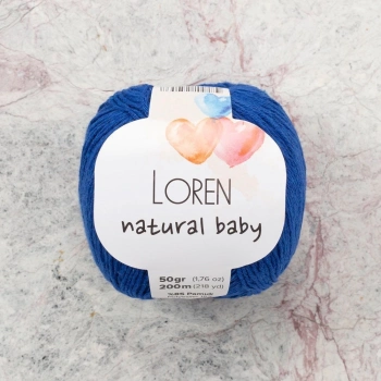ÇOK SATAN Loren Natural Baby Mavi El Örgü İpi - R025 - 33933