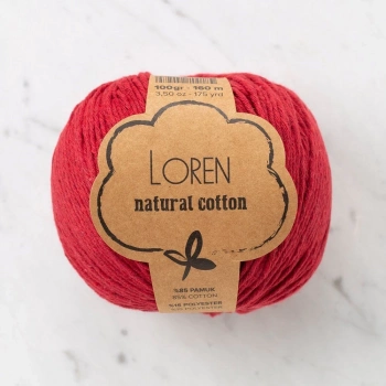 ÇOK SATAN Loren Natural Cotton Vişne Çürüğü El Örgü İpi - R099 - 33912