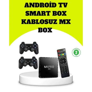 ÇOK SATAN M8Pro Android TV Box ve Retro Oyun Konsolu 64GB