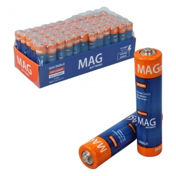 ÇOK SATAN Mag Batteries Mg-26172 Karbon Çinko Aaa 60lı Paket İnce Kalem Kumanda Pili (aaa,r03 Um-3)