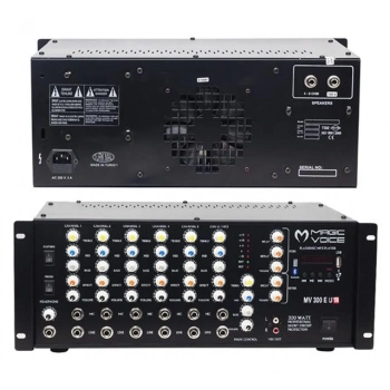 ÇOK SATAN Magicvoice Mv-300ef-tr 300 Watt 6 Mikrofon Girişli Usb-bluetooth Destekli Trafolu Mixer Anfi