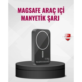 ÇOK SATAN MagSafe Araç Telefon Tutucu 15W Hızlı Şarj Type-C Girişli