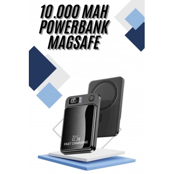 ÇOK SATAN Magsafe Powerbank 10.000 mAh 22.5 Watt Hızlı Şarj Göstergeli Kablosuz Taşınabilir Şarj