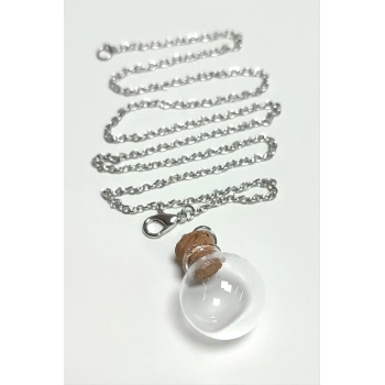 ÇOK SATAN Mantar Kapaklı Boş Fanus Canlı Kolye