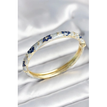 ÇOK SATAN Mavi Renk Detaylı Mineli Kelepçe