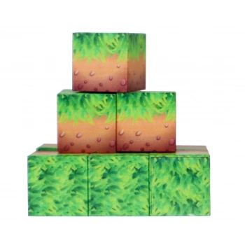 ÇOK SATAN Megacraft 9 Parça Çimenli Toprak Blok