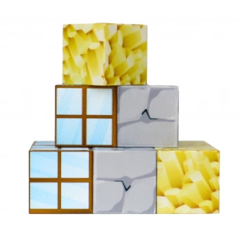 ÇOK SATAN Megacraft 9 Parça Pencere Kaya Altın Blok