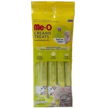 ÇOK SATAN Meo Creamy Ton Balıklı ve Keçi Sütlü Kedi Ödül Maması 4x15 Gr