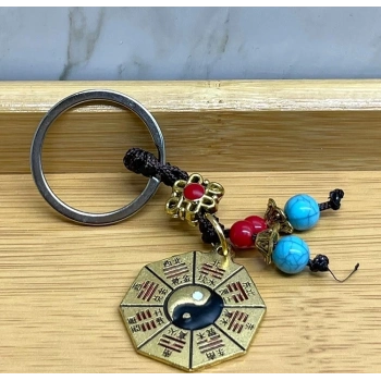 ÇOK SATAN Metal Yin Yang Anahtarlık Alk4454