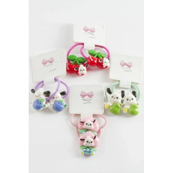 ÇOK SATAN Meyve Hayvan Lastikli Toka 2 Adet