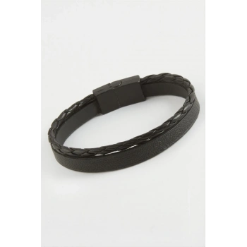 ÇOK SATAN Mıknatıslı Orjinal Deri Bileklik