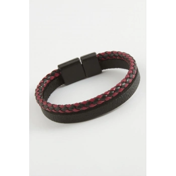 ÇOK SATAN Mıknatıslı Orjinal Deri Bileklik