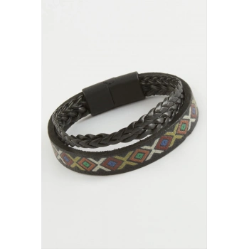 ÇOK SATAN Mıknatıslı Orjinal Deri Bileklik