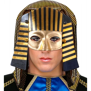 ÇOK SATAN Mısırlı Maskesi Lastik Aparatlı Firavun Maskesi 21x23 cm