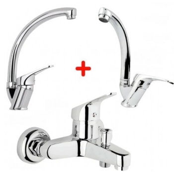 ÇOK SATAN Mix Banyo Bataryası Lavabo - Evye 3 Lü Avantajlı Set