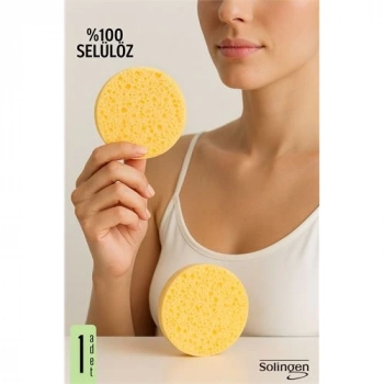 ÇOK SATAN Modacar  Makyaj Temizlik Pedi Cilt Temizlik Süngeri Doğal Selülöz 1 ADET