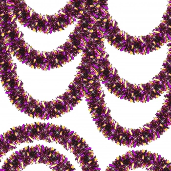 ÇOK SATAN Mor Turuncu Çift Renk Sim Süs 180 Cm