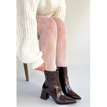 ÇOK SATAN Mosy Bordo Rugan Topuklu Bot