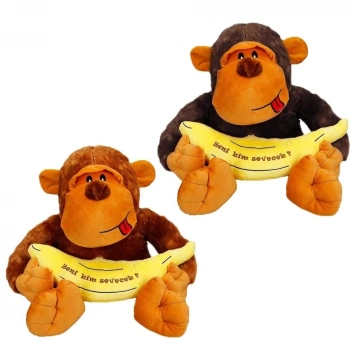 ÇOK SATAN Muzlu Goril Peluş 50 cm. 1 Adet Fiyatıdır