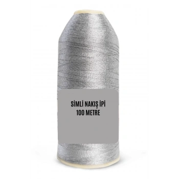 ÇOK SATAN Nakış Simi 100 Metre Gümüş