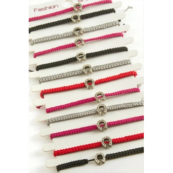 ÇOK SATAN Nal Makrome Örgülü Bileklik