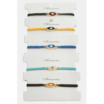 ÇOK SATAN Nazar Makrome Örgülü Bileklik