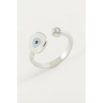 ÇOK SATAN Nazar Mineli Taşlı Yüzük