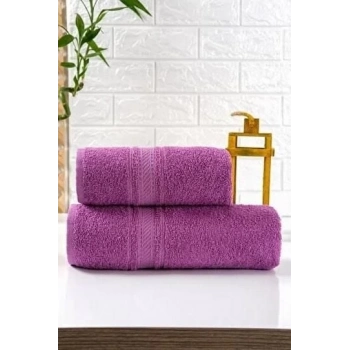 ÇOK SATAN Nevresim Dünyası Mor 2li Havlu Seti