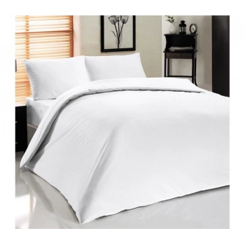 ÇOK SATAN Nevresim Dünyası Otel Tipi Çift Kişilik Nevresim Takımı Beyaz