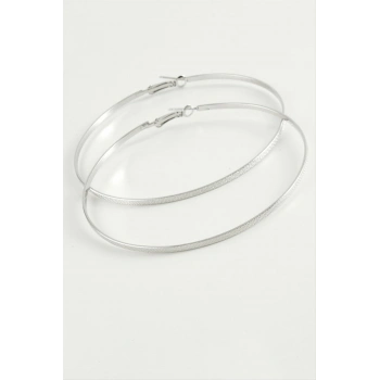 ÇOK SATAN Noktalı Metal Halka Küpe 8-10 cm