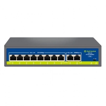 ÇOK SATAN Novacom Nvc-hıf0820gbl-c 8+2 Port Gigabit Uplink Poe Switch (250m Extend Modlu)