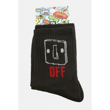 ÇOK SATAN Off Yazılı Kolej Çorap 8*28