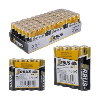 ÇOK SATAN Orbus Klrorb-lr06-4b 1.5v Aa 60 Adet 4lü Paket Alkalin Kalem Pil