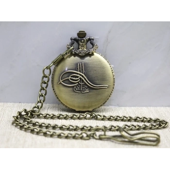 ÇOK SATAN Osmanlı Tuğralı Köstekli Saat Alk3981