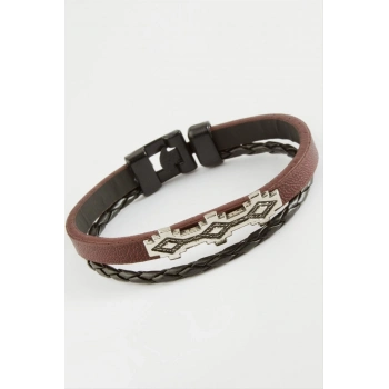 ÇOK SATAN Oval Kaliteli Suni Deri Bileklik