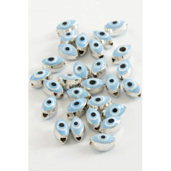 ÇOK SATAN Oval Nazar Mineli Bileklik ve Kolye Ucu Aparatı 1 Adet