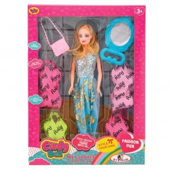 ÇOK SATAN Oydaş Anlily Aynalı Çantalı Yedek Elbiseli Bebek 02280