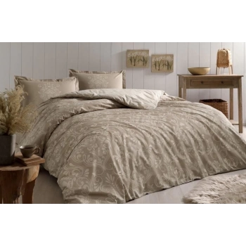 ÇOK SATAN Özdilek Çift Kişilik Ranforce Nevresim Takımı Antico Bej