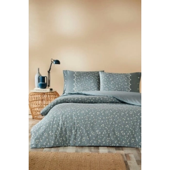 ÇOK SATAN Özdilek Çift Kişilik Ranforce Nevresim Takımı Cilantro Mavi