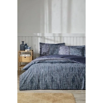 ÇOK SATAN Özdilek Maskülen Çift Kişilik Nevresim Takımı Modra Mavi