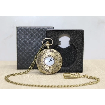 ÇOK SATAN Özel Kutulu Antik Köstekli Saat Alk4668