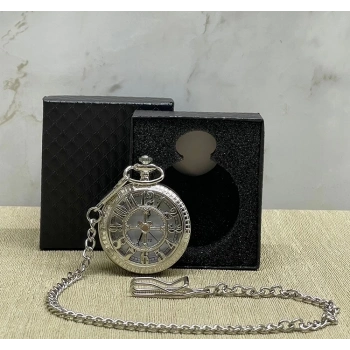 ÇOK SATAN Özel Kutulu Rakamlı Gümüş Köstekli Saat Alk4662