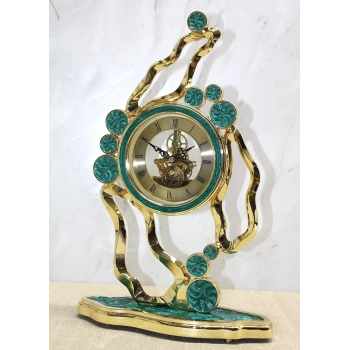 ÇOK SATAN Özel Yeşim Tasarım Masa Üstü Saat