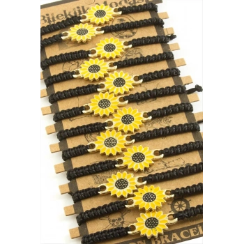 ÇOK SATAN Papatya Makrome Örgülü Bileklik