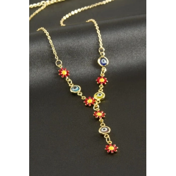 ÇOK SATAN Papatya Nazar Mineli Y Kolye