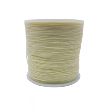 ÇOK SATAN Paraşüt İpi, Bileklik-Kolye örgü ipi 1 mm 50 metre Krem