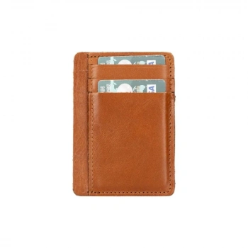 ÇOK SATAN Parma Deri Kartlık RST2 Taba