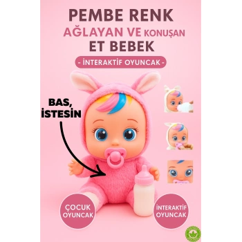 ÇOK SATAN Pembe Kız Ağlayan Ve Konuşan Et Bebek İNTERAKTİF İSTEKLERİNİ YERİNE GETİR BEBEK